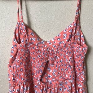 SO peach sundress with white flowers